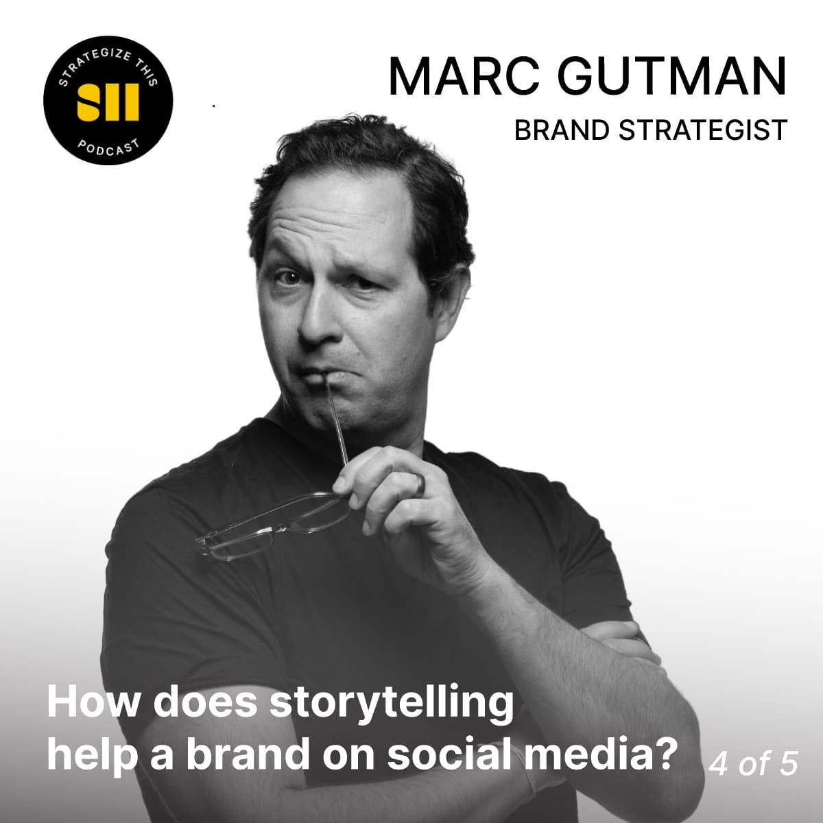 Cover art for How does storytelling help a brand on social media? | Marc Gutman (4 of 5)