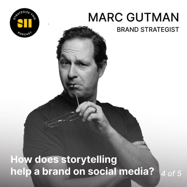 Cover art for How does storytelling help a brand on social media? | Marc Gutman (4 of 5)